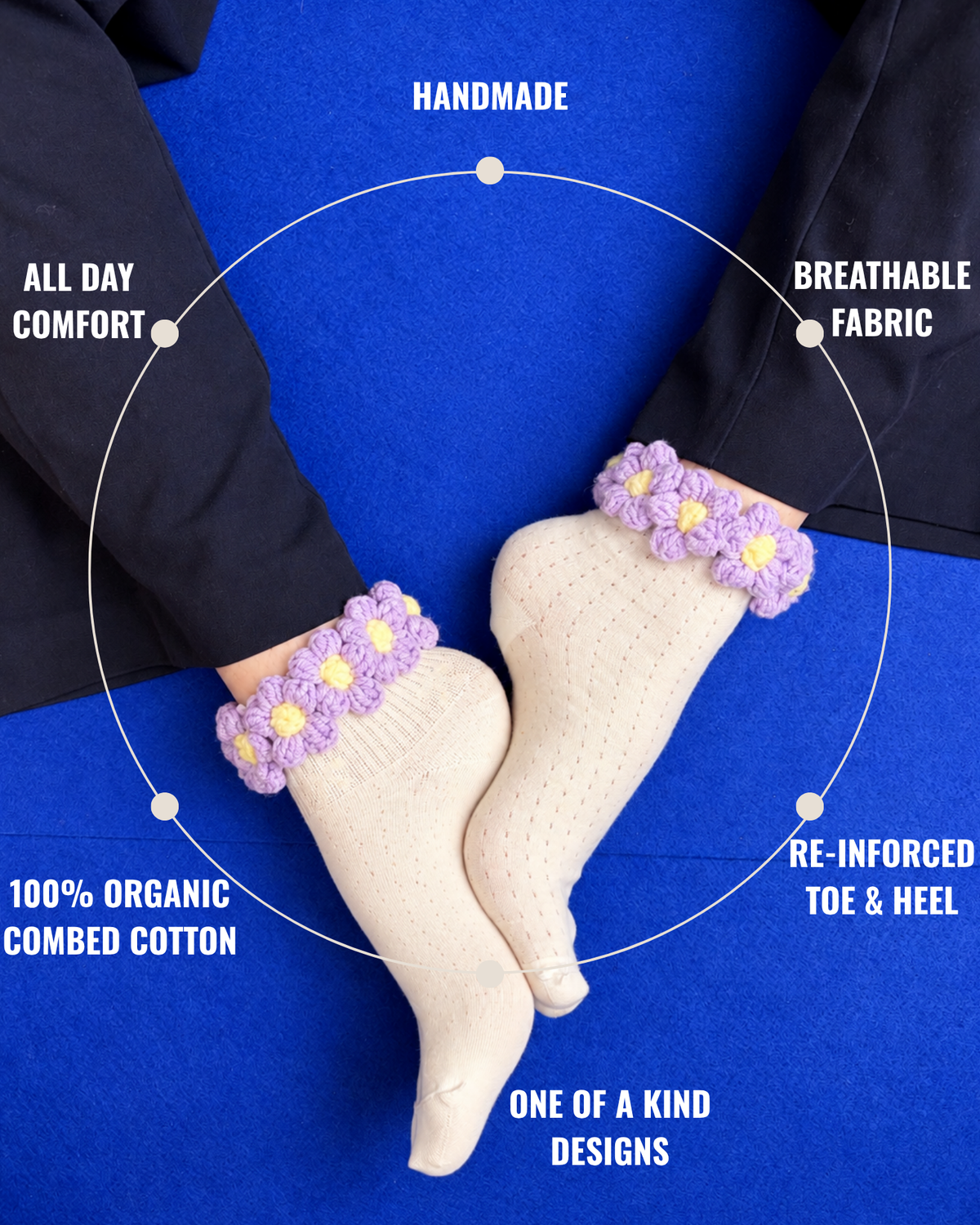PETAL EDIT LAVENDER SET OF 4 SOCKS