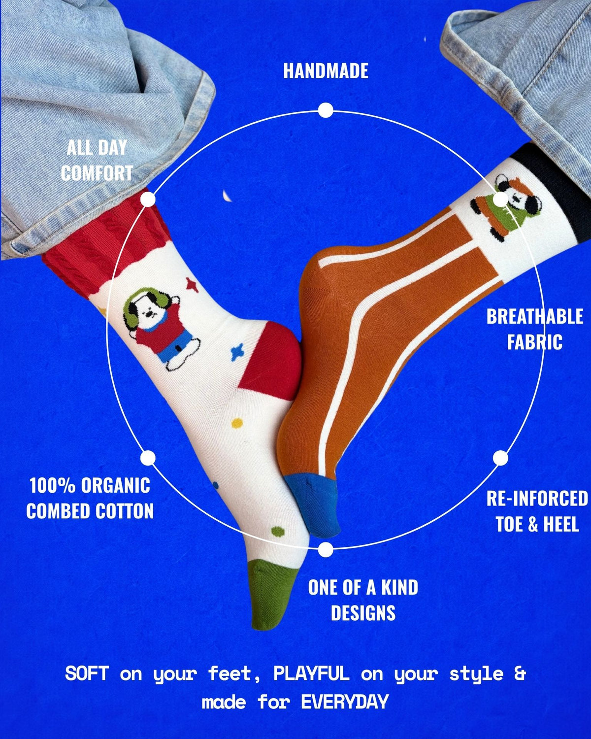 PAWS FOR DRAMA SET 2 TEEN SOCKS