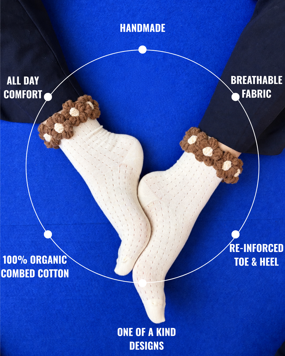 PETAL EDIT COCOA SET OF 4 SOCKS