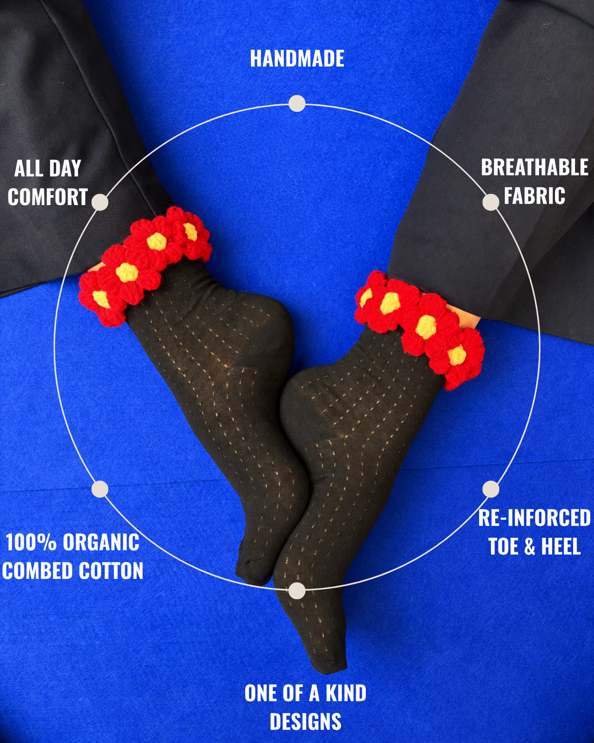 PETAL EDIT CHERRY SET OF 4 SOCKS
