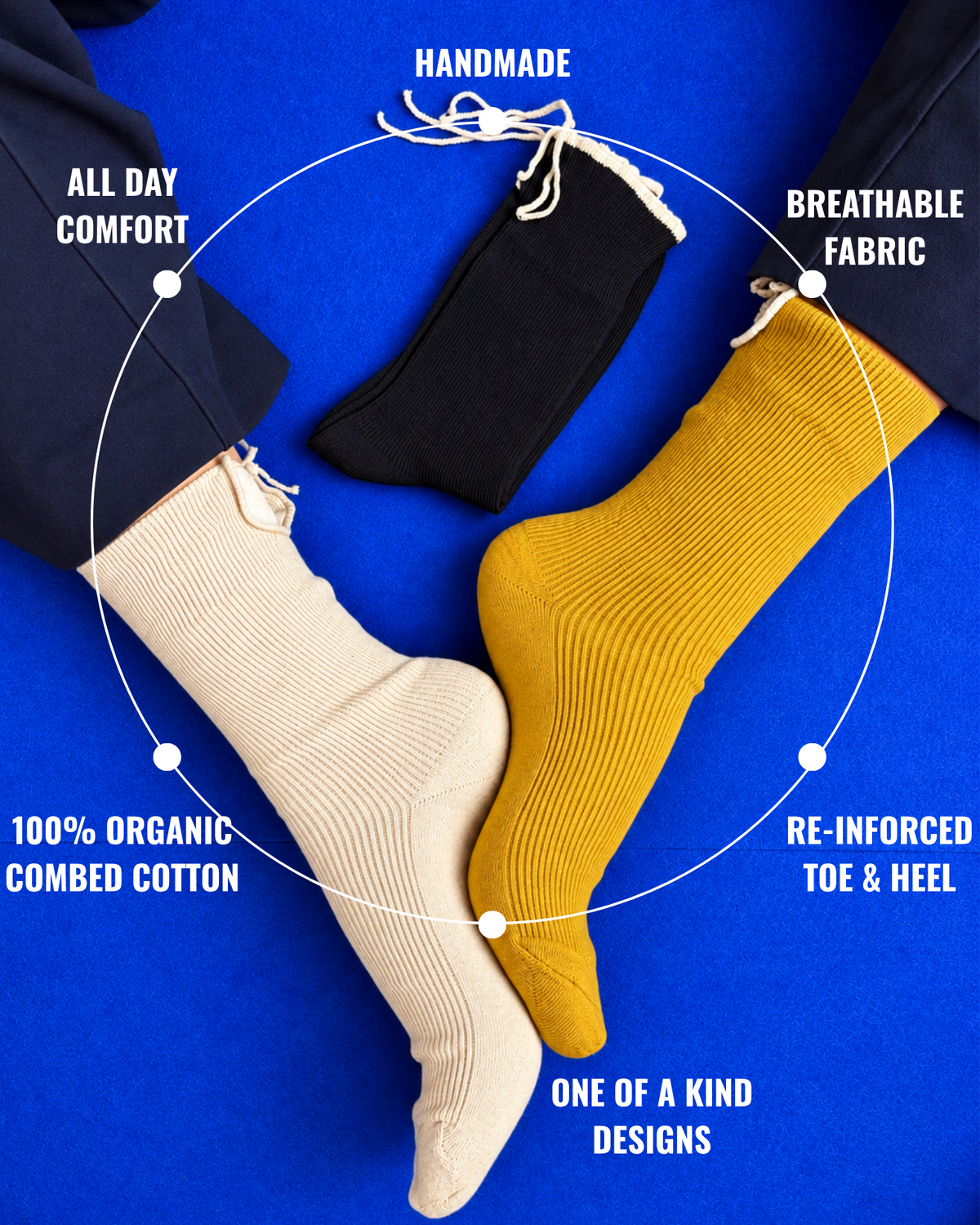 THE IN-BETWEEN SET OF 3 SOCKS