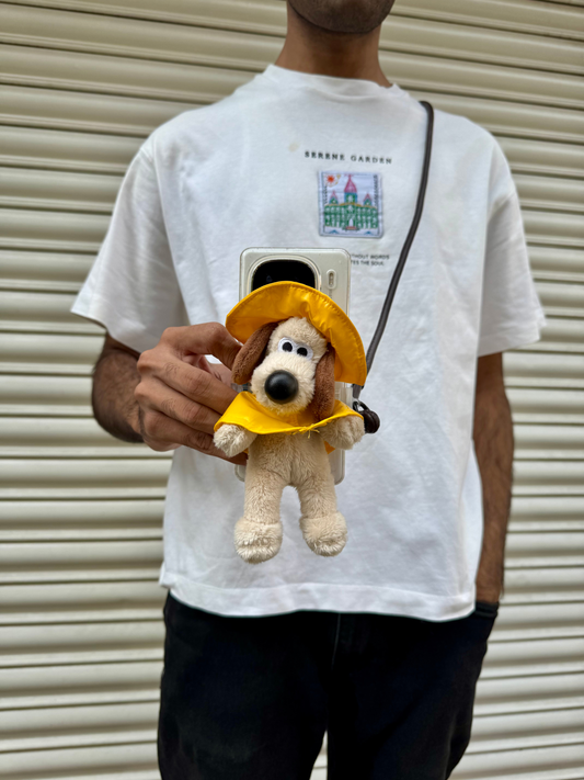 GROMIT 'S ICONIC RAINCOAT - ADJUSTABLE BROWN LEATHER
