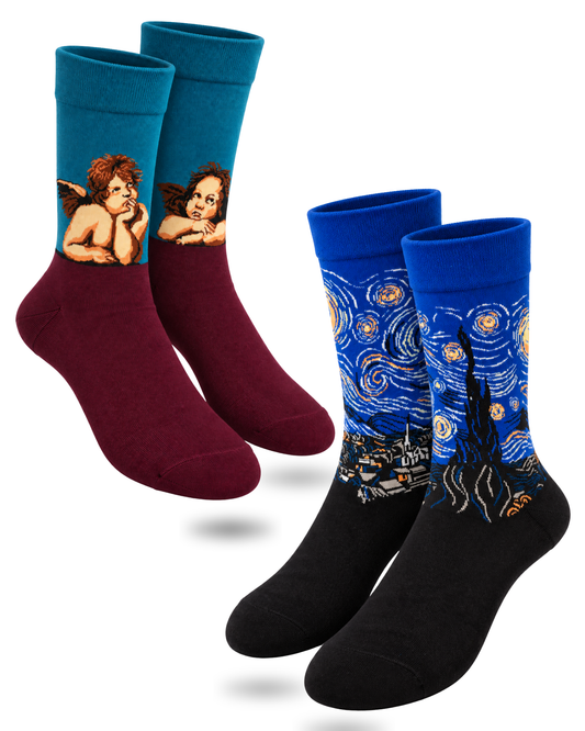 STAR STRUCK SET OF 2 MEN SOCKS