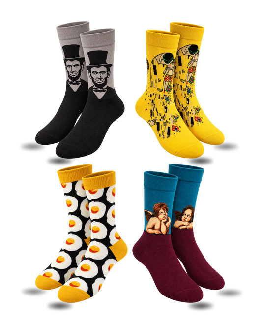 FEELINGS DEPT SET OF 4 MEN SOCKS
