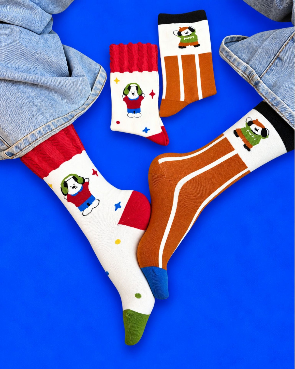 PAWS FOR DRAMA SET 2 TEEN SOCKS