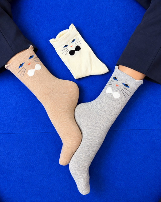 PURRFECT DAY SET OF 3 SOCKS