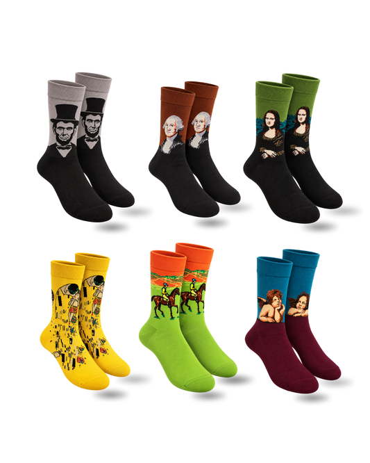 MOOD BOARD SET OF 6 MEN SOCKS