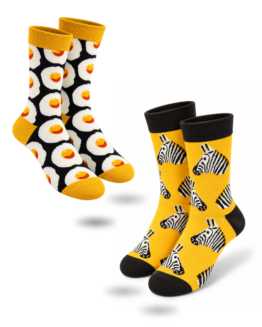 EGG-ZOTIC SET OF 2 MEN SOCKS