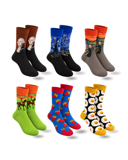 THE DAILY EDIT SET OF 6 MEN SOCKS
