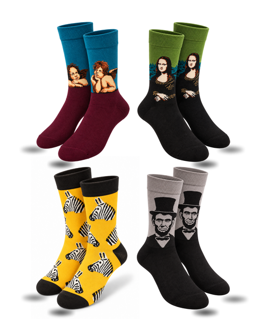 BEAUTIFUL CHAOS SET OF 4 MEN SOCKS