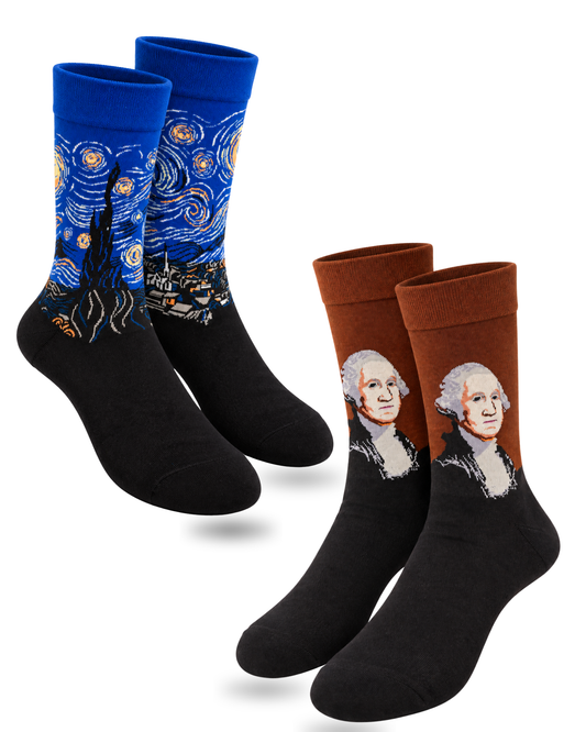 LINCOLN'S SKY SET OF 2 MEN SOCKS
