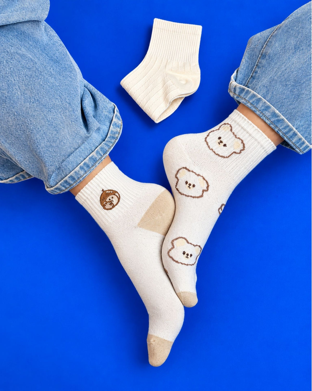 BEARY CUTE SET 3 TEEN SOCKS