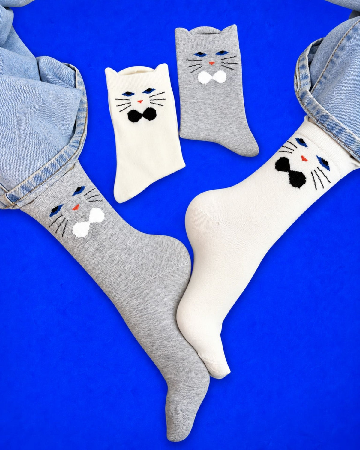 PURRFECT CLOUD SET 2 SOCKS