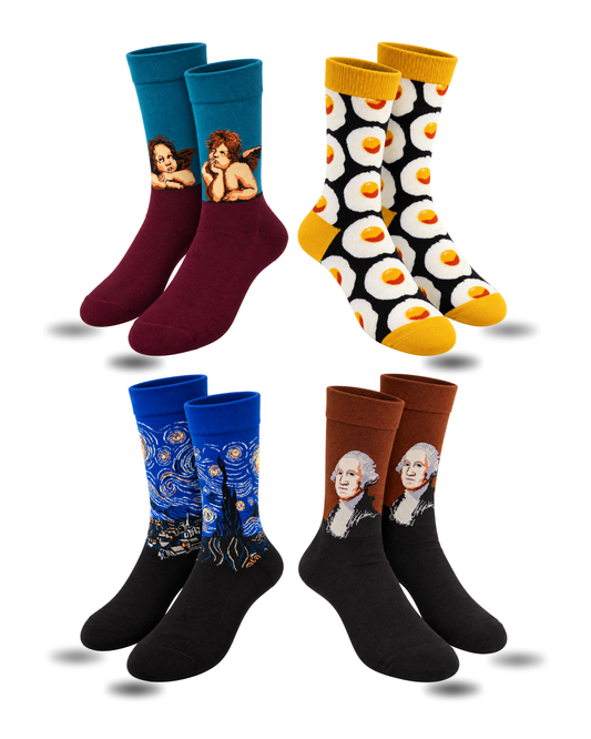 LOVE DAYDREAMS SET OF 4 MEN SOCKS