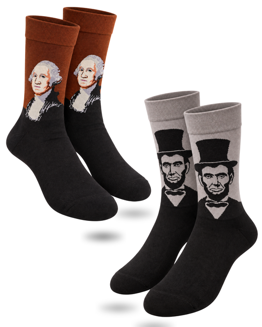 LOS PRESIDENTES SET OF 2 MEN SOCKS