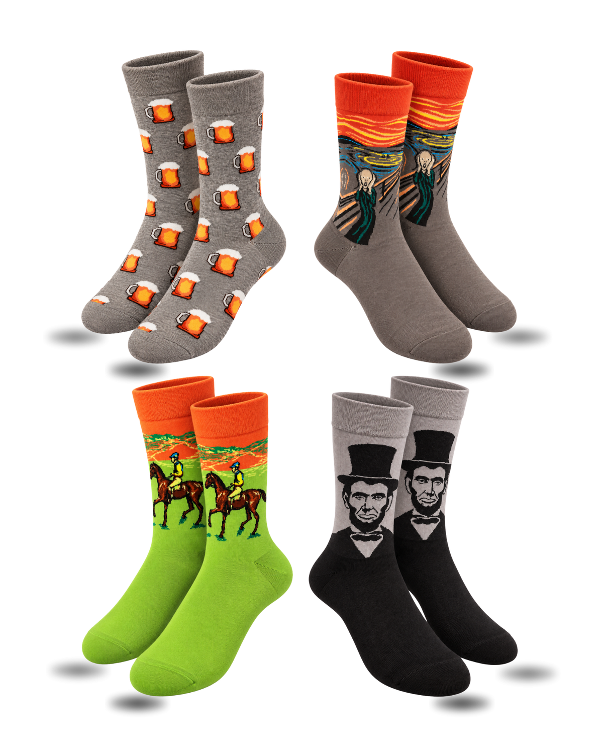 WILD CARD SET OF 4 MEN SOCKS