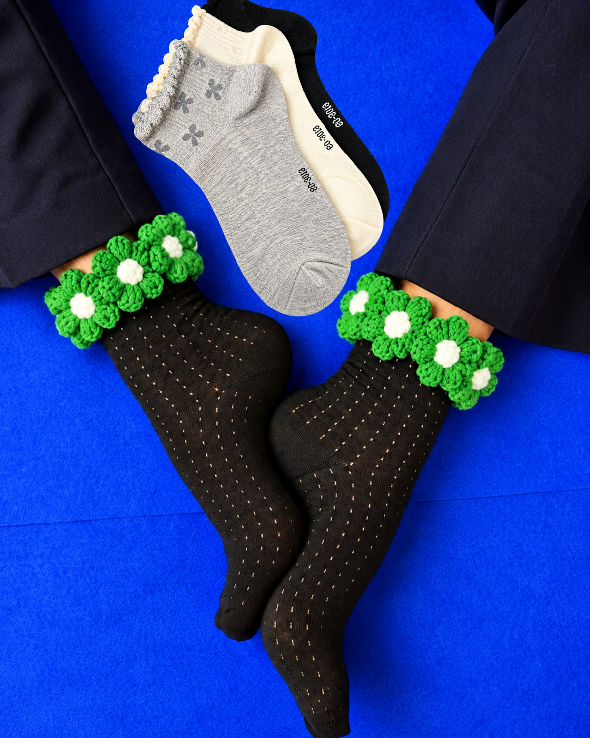 PETAL EDIT LEAF SET OF 4 SOCKS