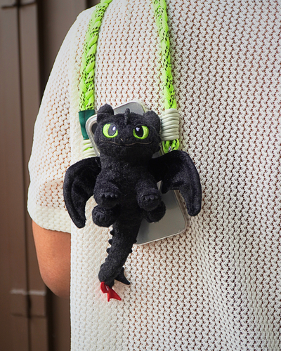 TOOTHLESS DRAGON - ADJUSTABLE BLACK LEATHER