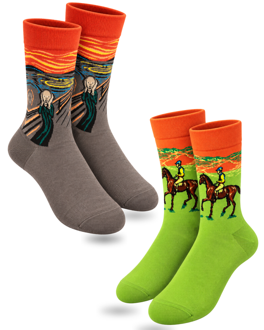 RACE - FACE SET OF 2 MEN SOCKS