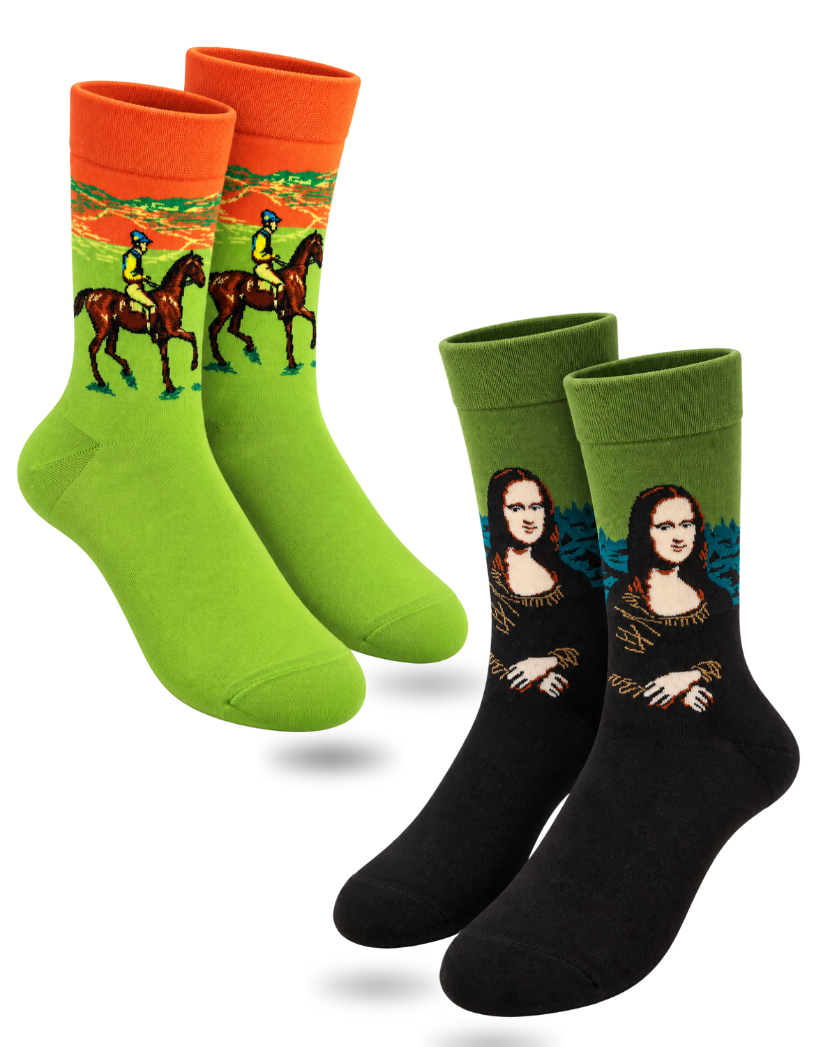 NEIGH VINCI SET OF 2 MEN SOCKS