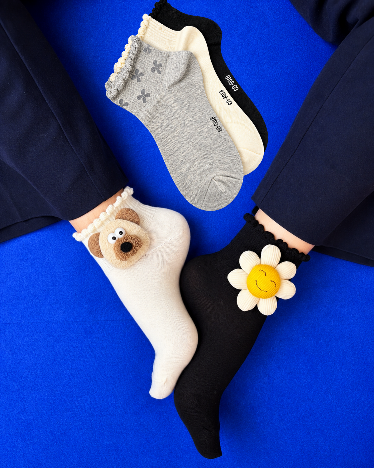 LITTLE RAY OF JOY SET OF 5 SOCKS