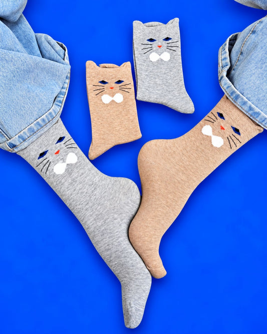 PURRFECT SHADOW SET 2 SOCKS