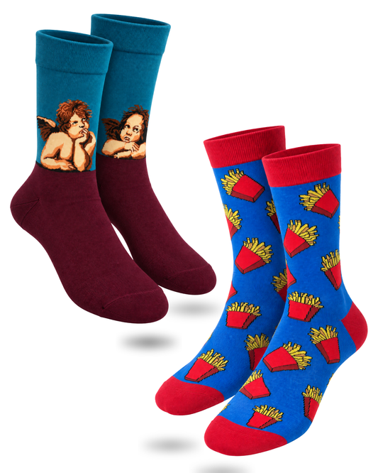 GOLDEN THOUGHTS SET OF 2 MEN SOCKS