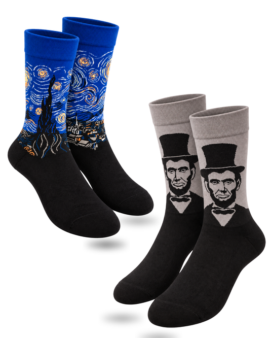 FOUNDING NIGHTS SET OF 2 MEN SOCKS