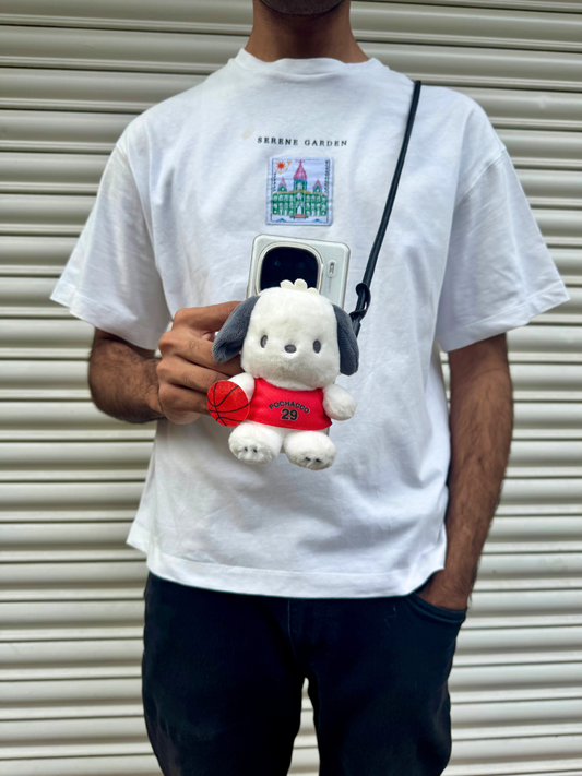 POCHACCO-RED - ADJUSTABLE BLACK LEATHER