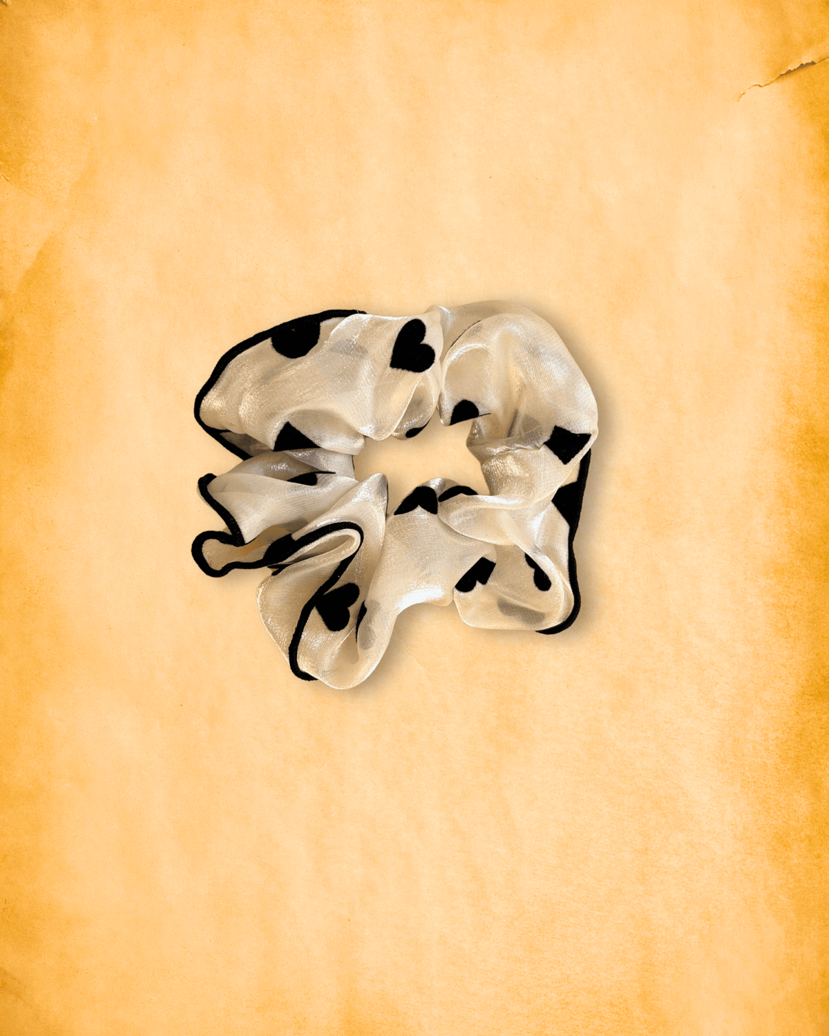 SATIN SCRUNCHIE-HEARTS