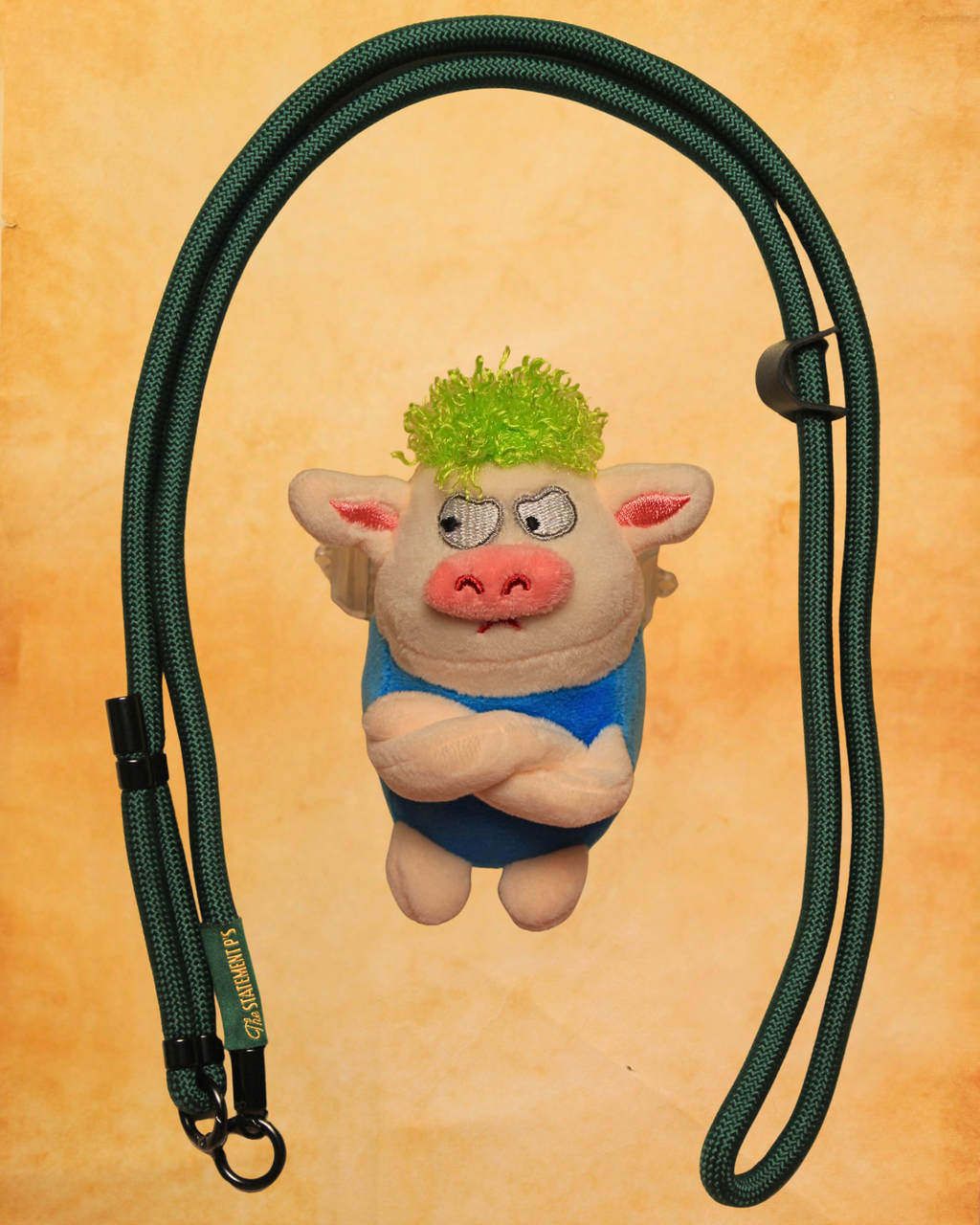 Grumpy Pig - Blue with Lanyard