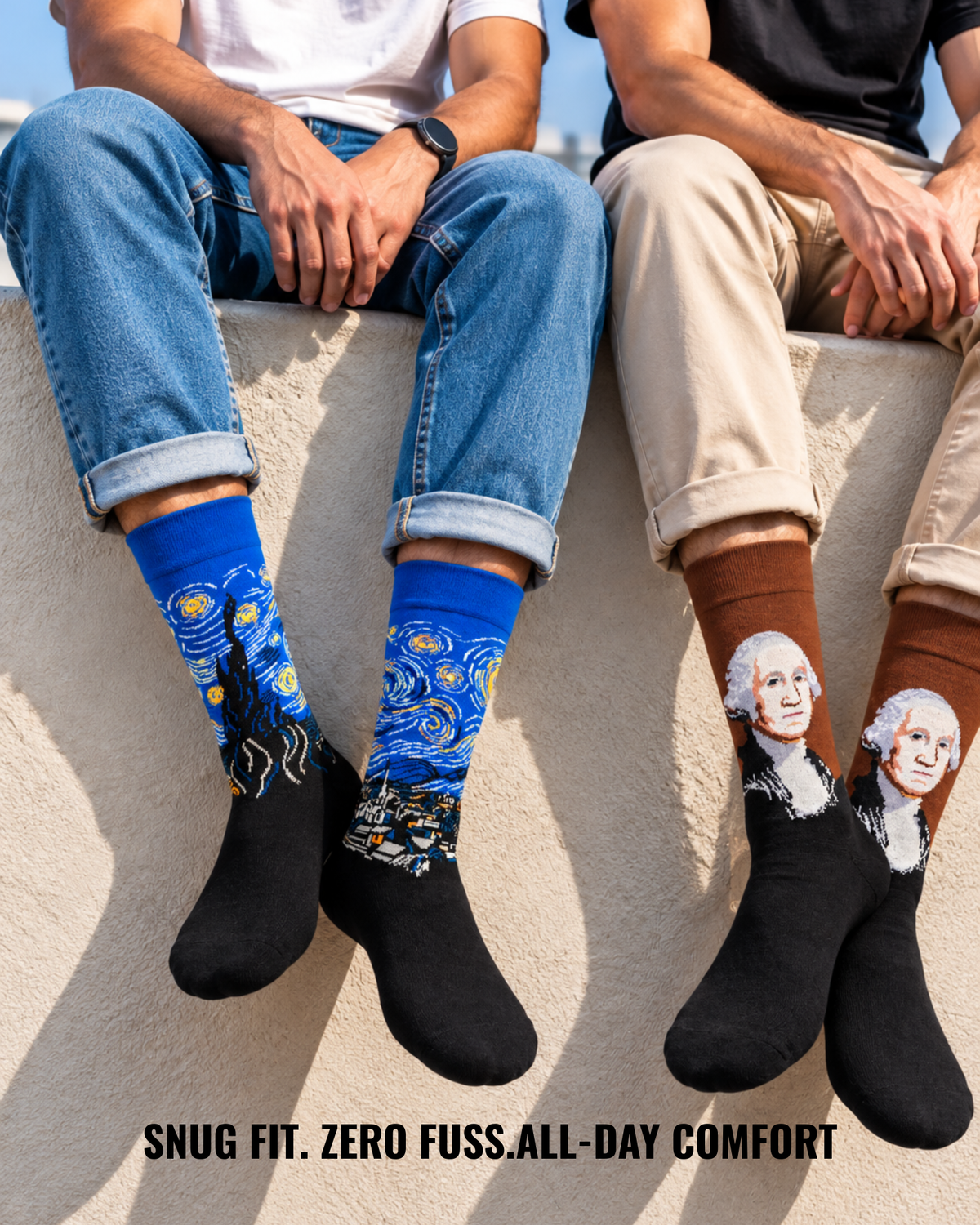 LINCOLN'S SKY SET OF 2 MEN SOCKS