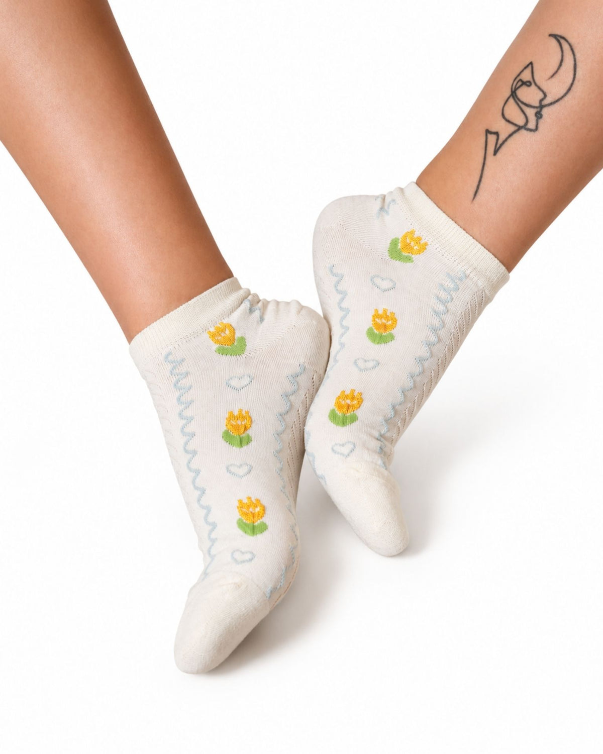FLOWERS & HEARTS SET 3 SOCKS