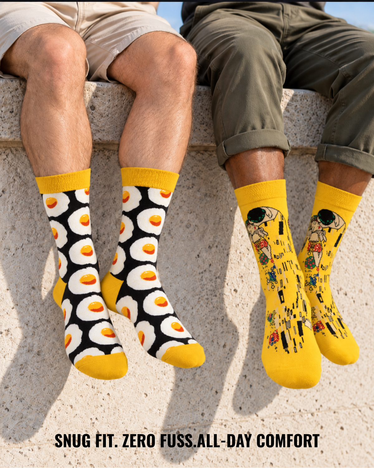 CRACKED 4 U SET OF 2 MEN SOCKS