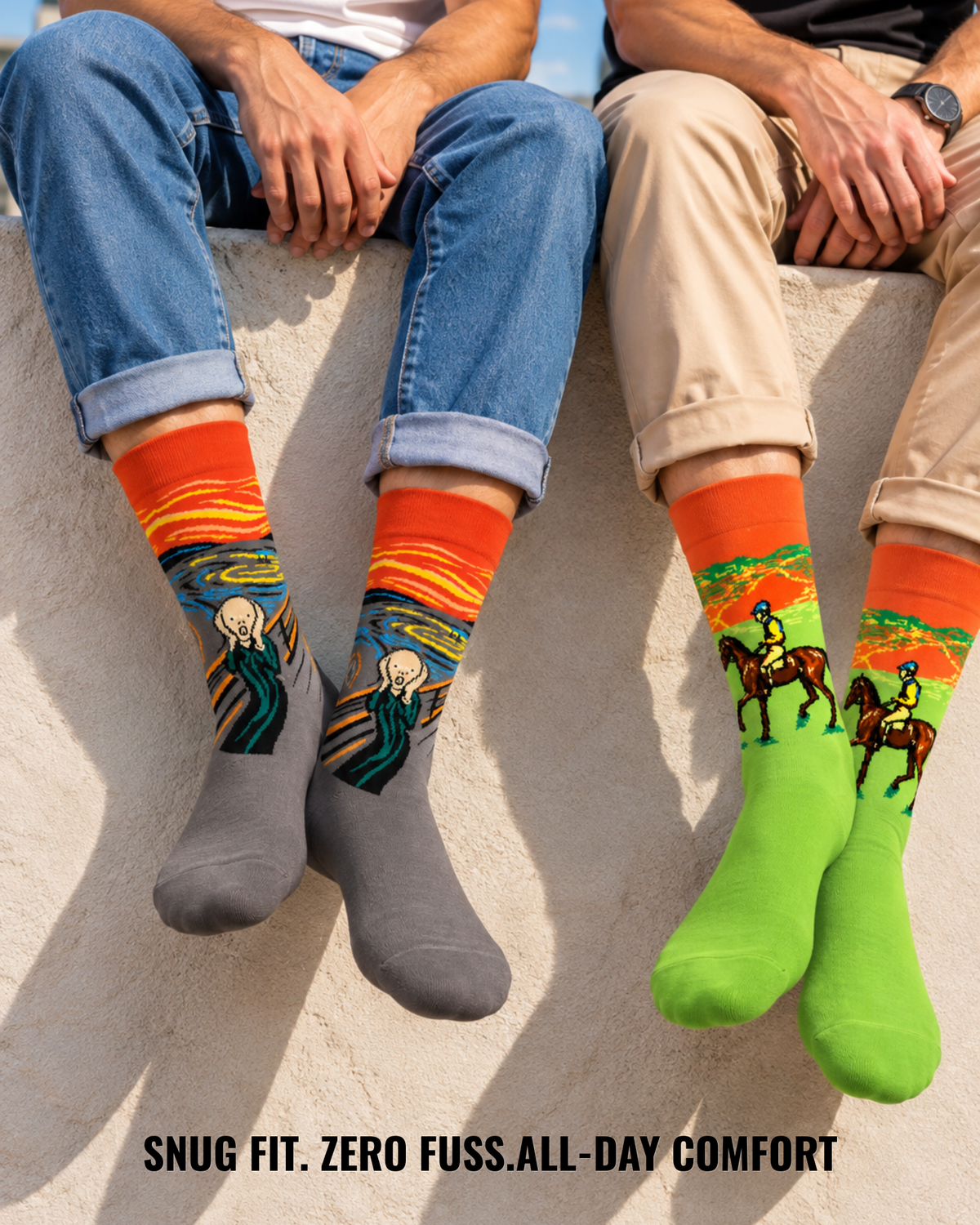 RACE - FACE SET OF 2 MEN SOCKS