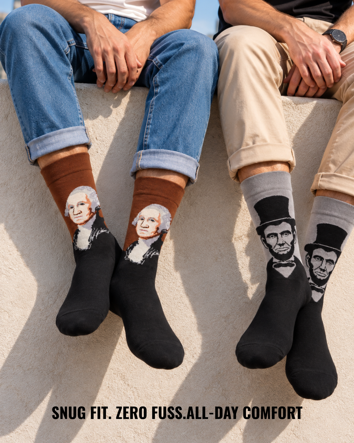 LOS PRESIDENTES SET OF 2 MEN SOCKS