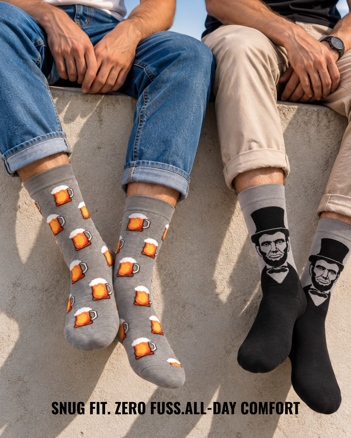 HONEST ALE SET OF 2 MEN SOCKS