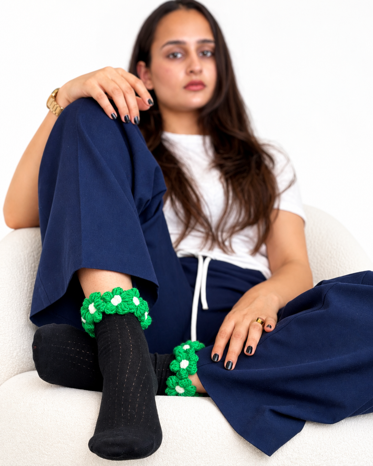 PETAL EDIT LEAF SET OF 4 SOCKS
