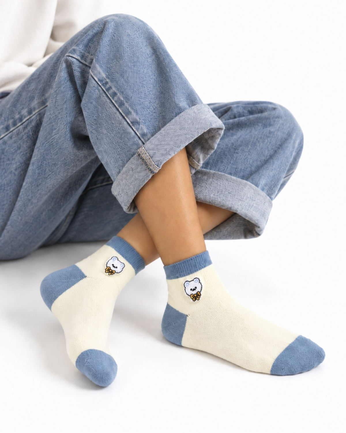 FLOWERS & HEARTS SET 3 SOCKS