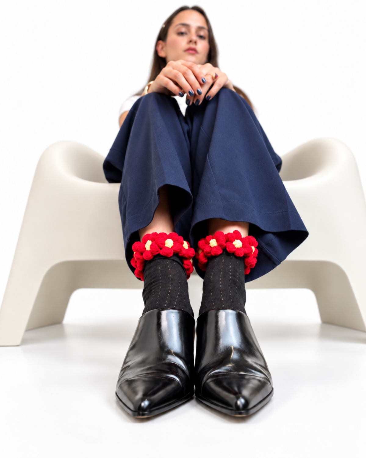 PETAL EDIT CHERRY SET OF 4 SOCKS