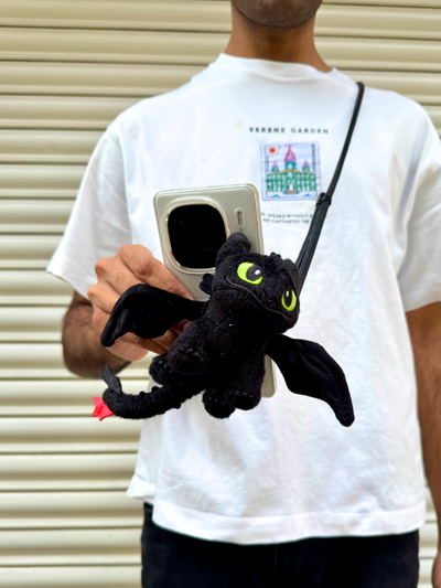 TOOTHLESS DRAGON - ADJUSTABLE BLACK LEATHER
