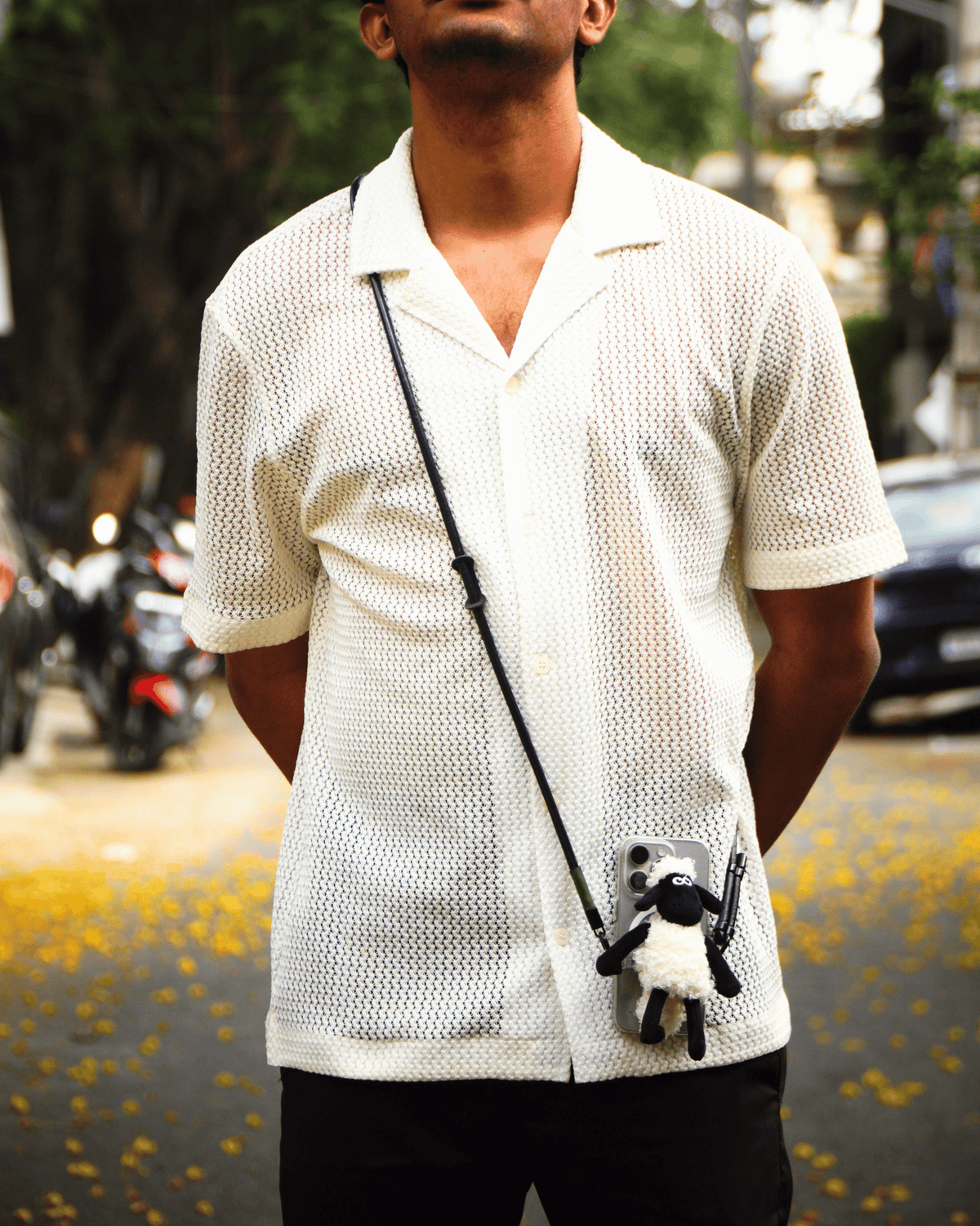 SHAUN THE SHEEP - ADJUSTABLE BLACK LEATHER