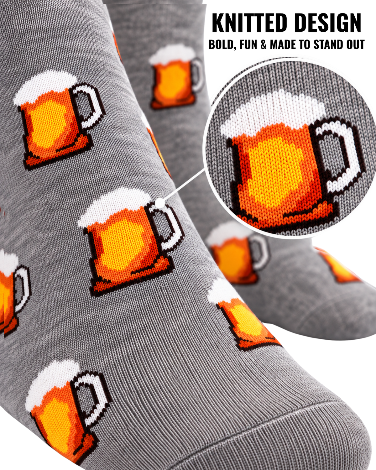 EGG-N-KEGG SET OF 2 MEN SOCKS