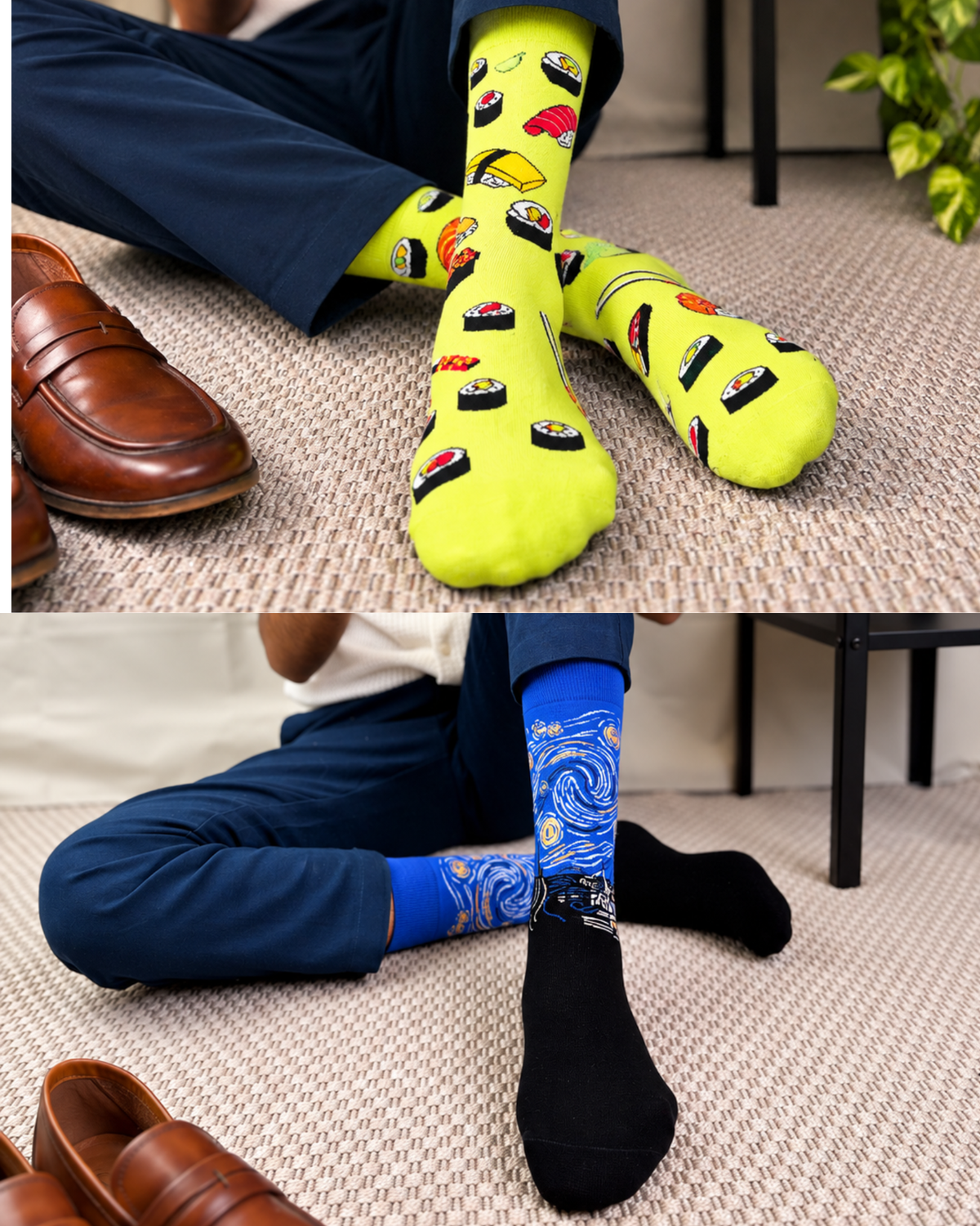 OFF THE CLOCK SET OF 6 MEN SOCKS