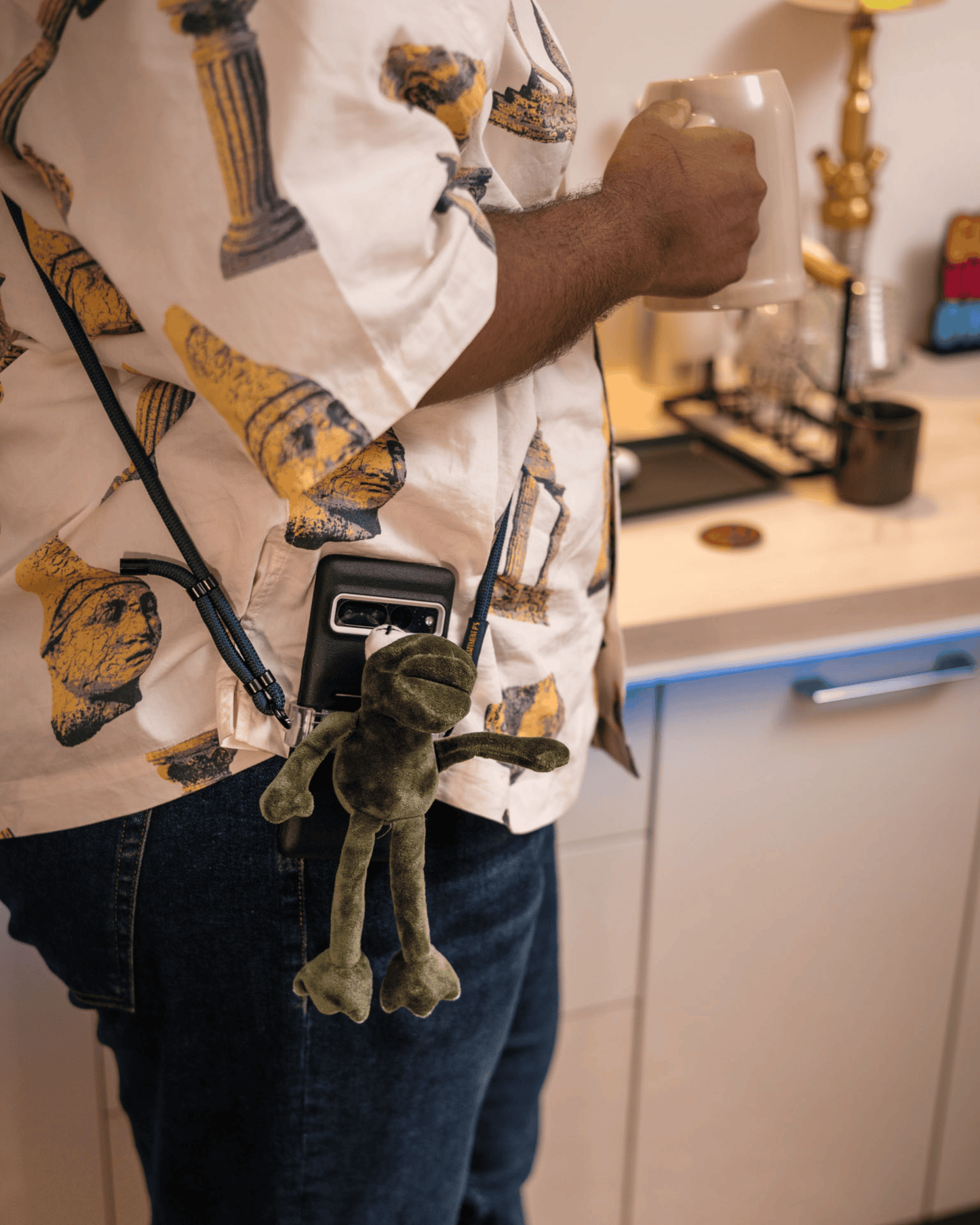 KERMIT THE FROG - ADJUSTABLE BLACK LEATHER