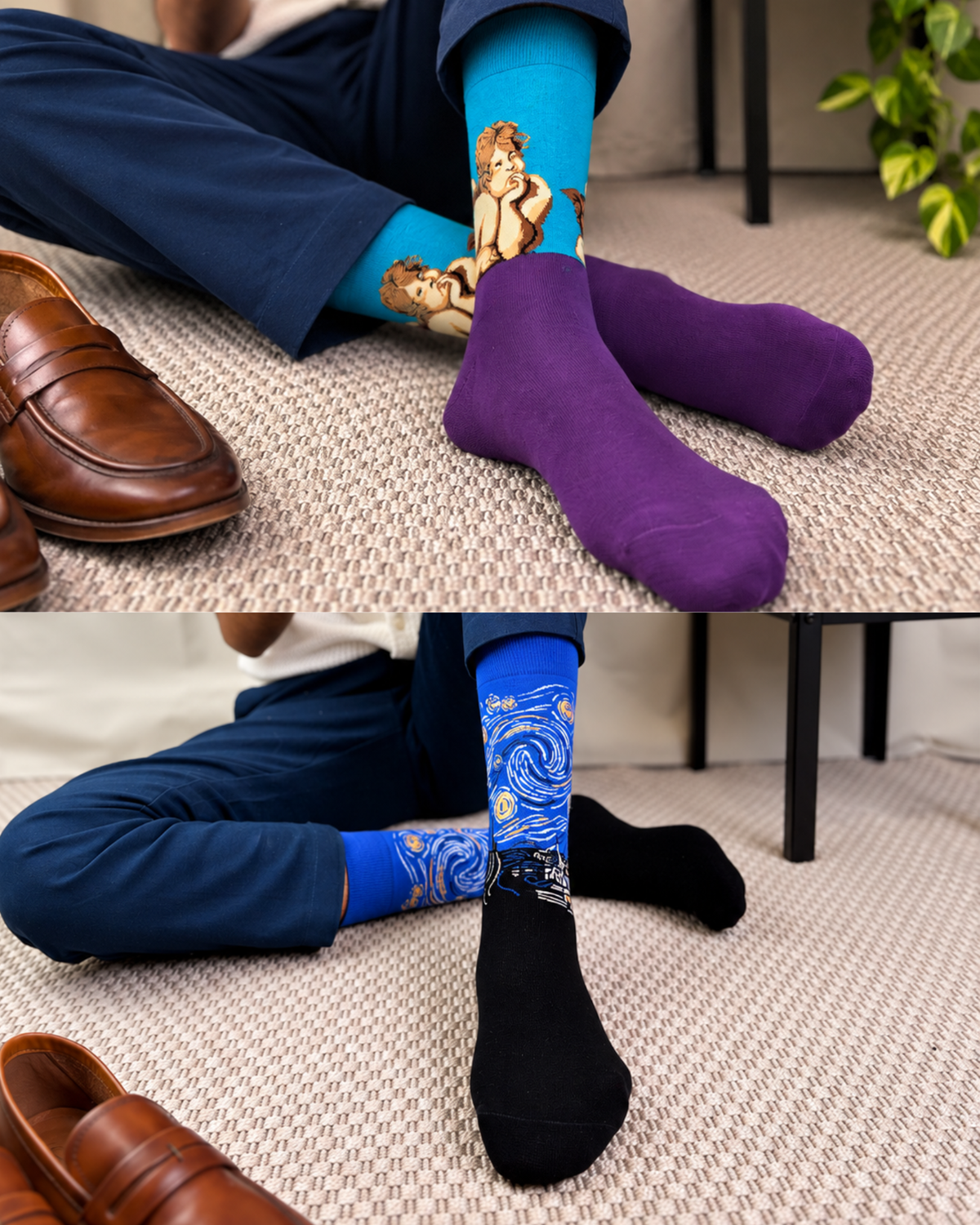 ALL SORTS SET OF 6 MEN SOCKS