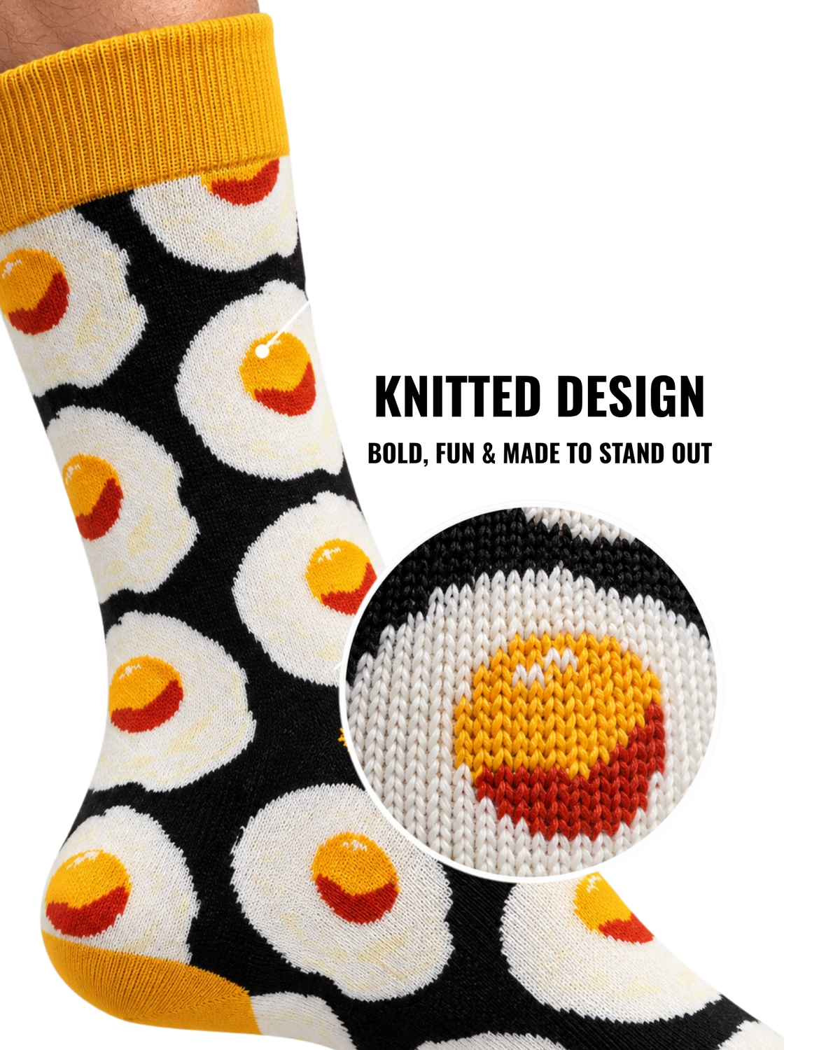 RAW MEAT SET OF 2 MEN SOCKS