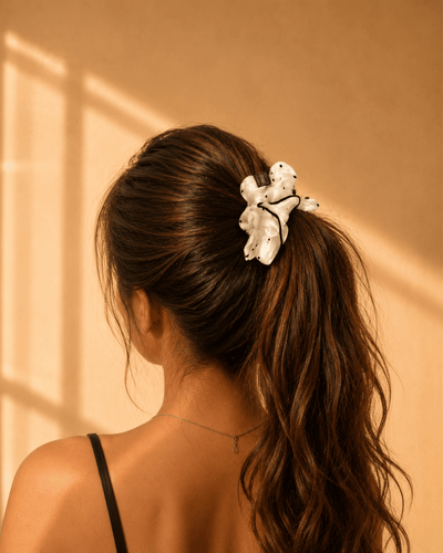SATIN SCRUNCHIE-POLKA