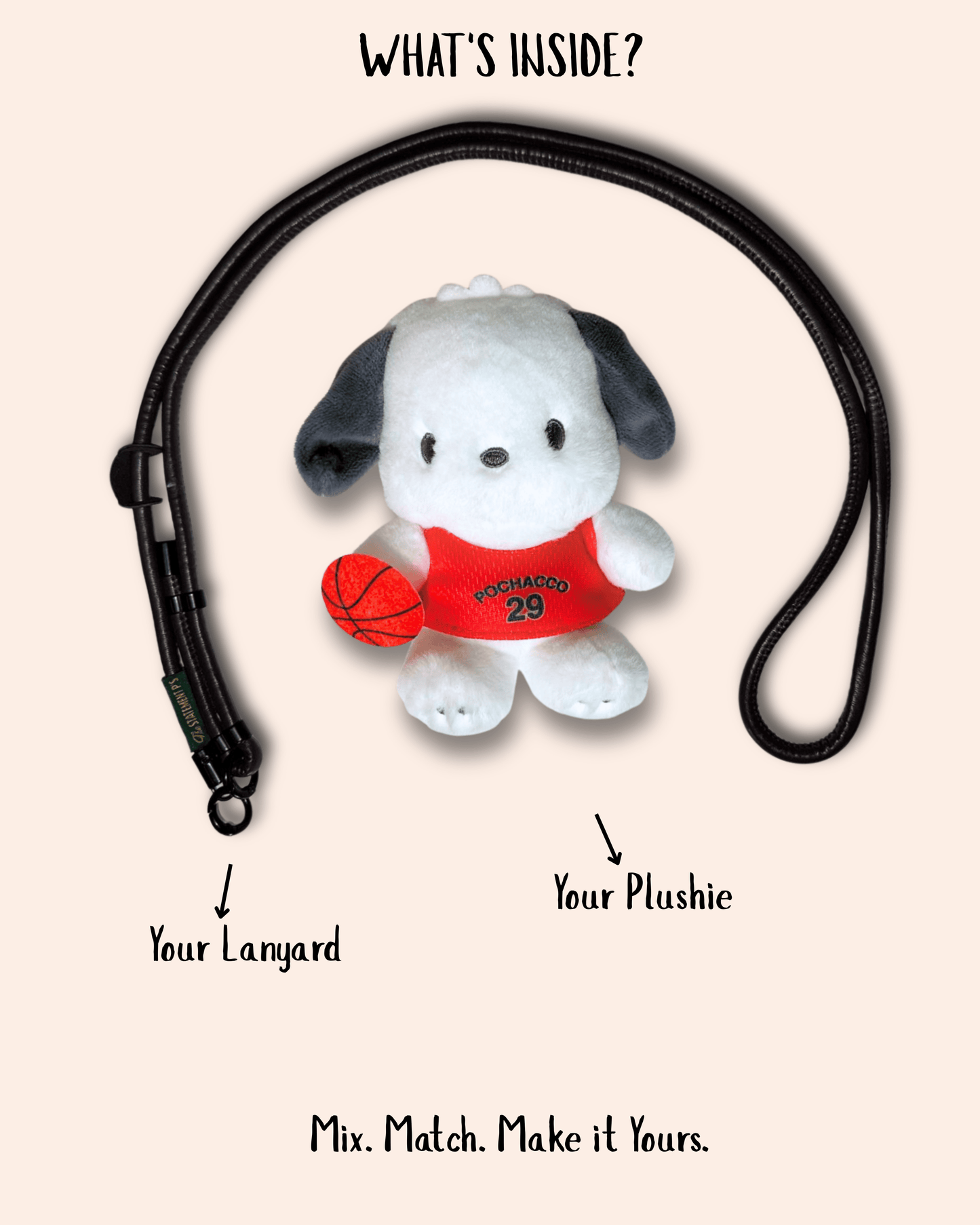 POCHACCO-RED - ADJUSTABLE BLACK LEATHER