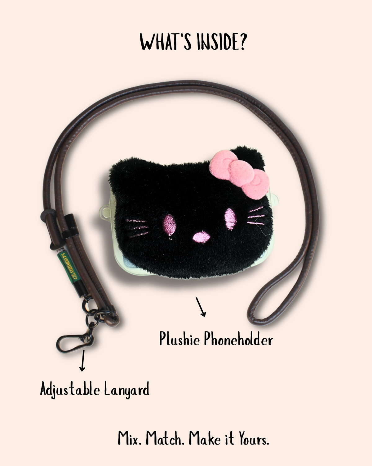 HELLO KITTY - ADJUSTABLE BROWN LEATHER